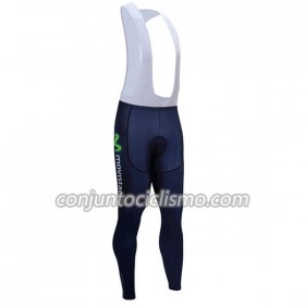 Culotte largo con tirantes 2017 Movistar Team N001